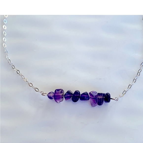 Sterling Silver and Amethyst Necklace
18” inches - Picture 2 of 6